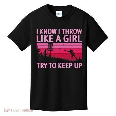 Cool Disc Golf Design For Women Disc Golf Player Kids T-Shirt