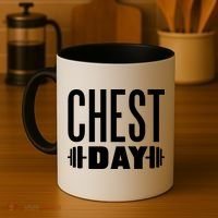 Chest Day Gym Workout Coffee Mug thumb 4