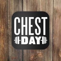 Chest Day Gym Workout Coaster thumb 0