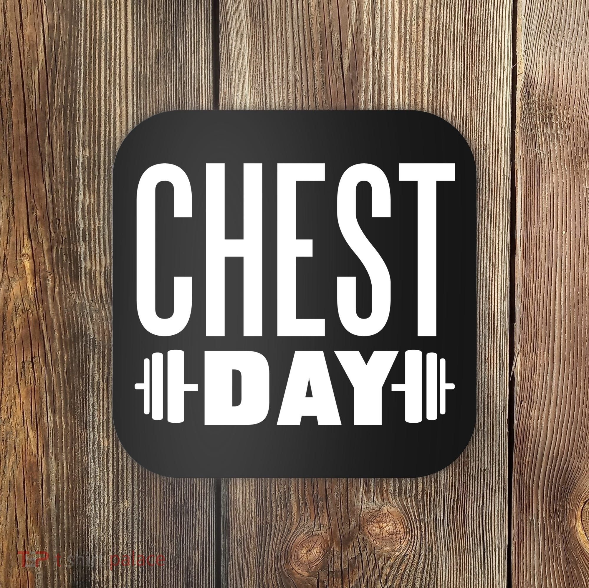 Chest Day Gym Workout Coaster