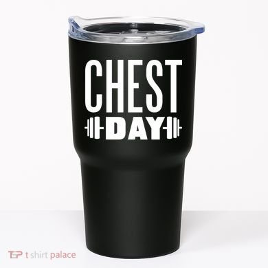 Chest Day Gym Workout Tumbler