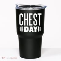 Chest Day Gym Workout Tumbler thumb 0