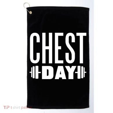 Chest Day Gym Workout Golf Towel