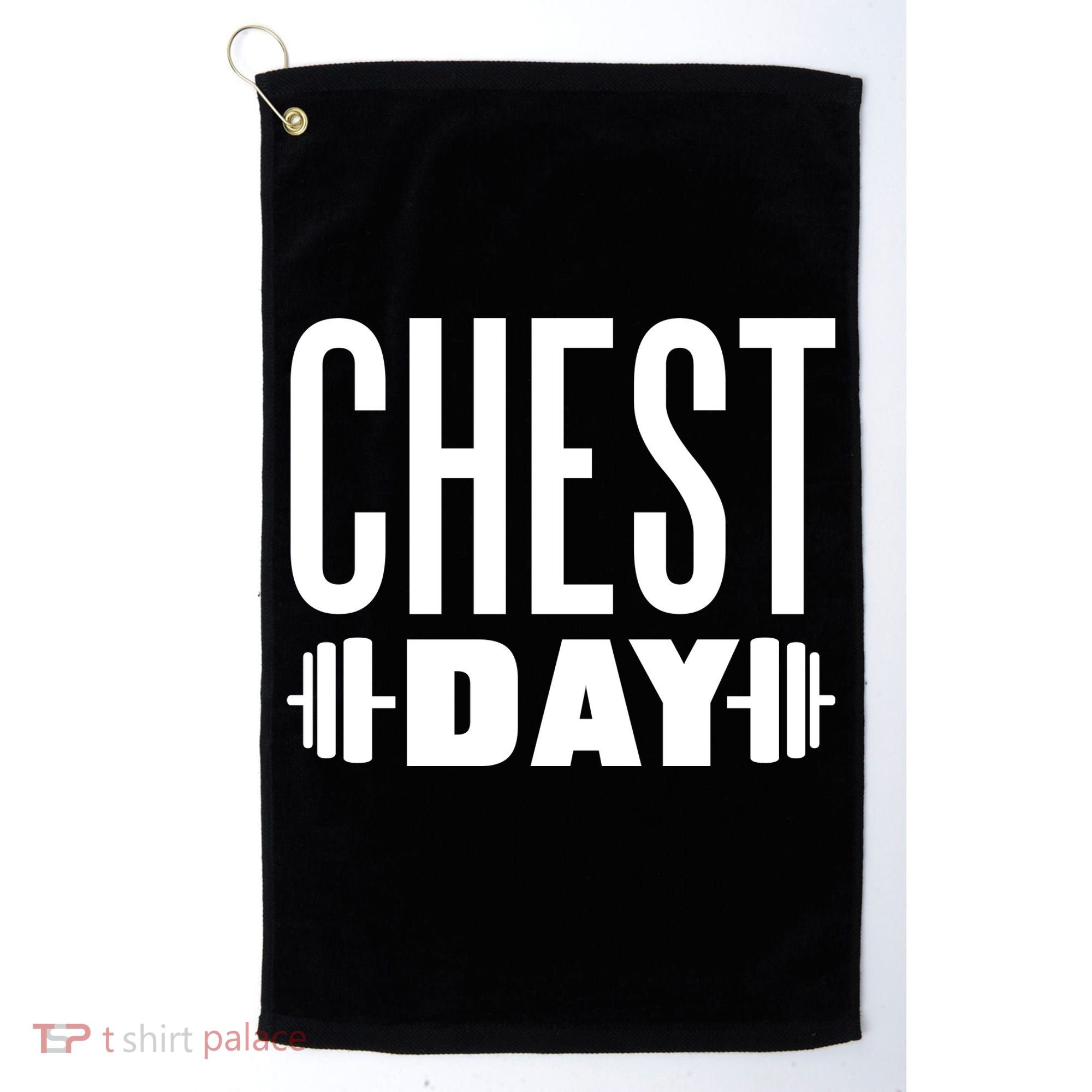 Chest Day Gym Workout Golf Towel