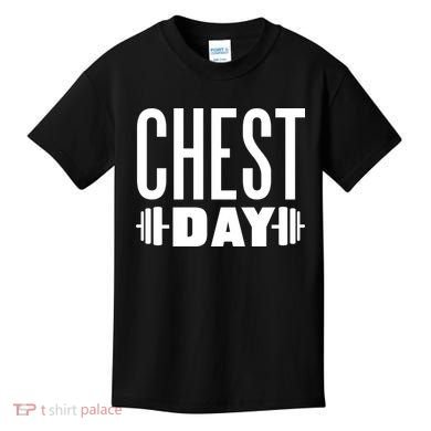 Chest Day Gym Workout Kids T-Shirt