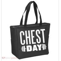 Chest Day Gym Workout Tote Bag thumb 2