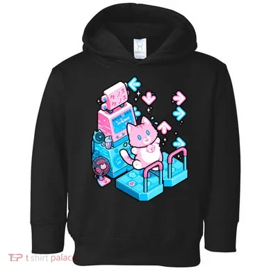 Cute Dancing Game Kitty Toddler Hoodie