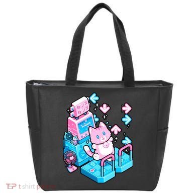 Cute Dancing Game Kitty Tote Bag