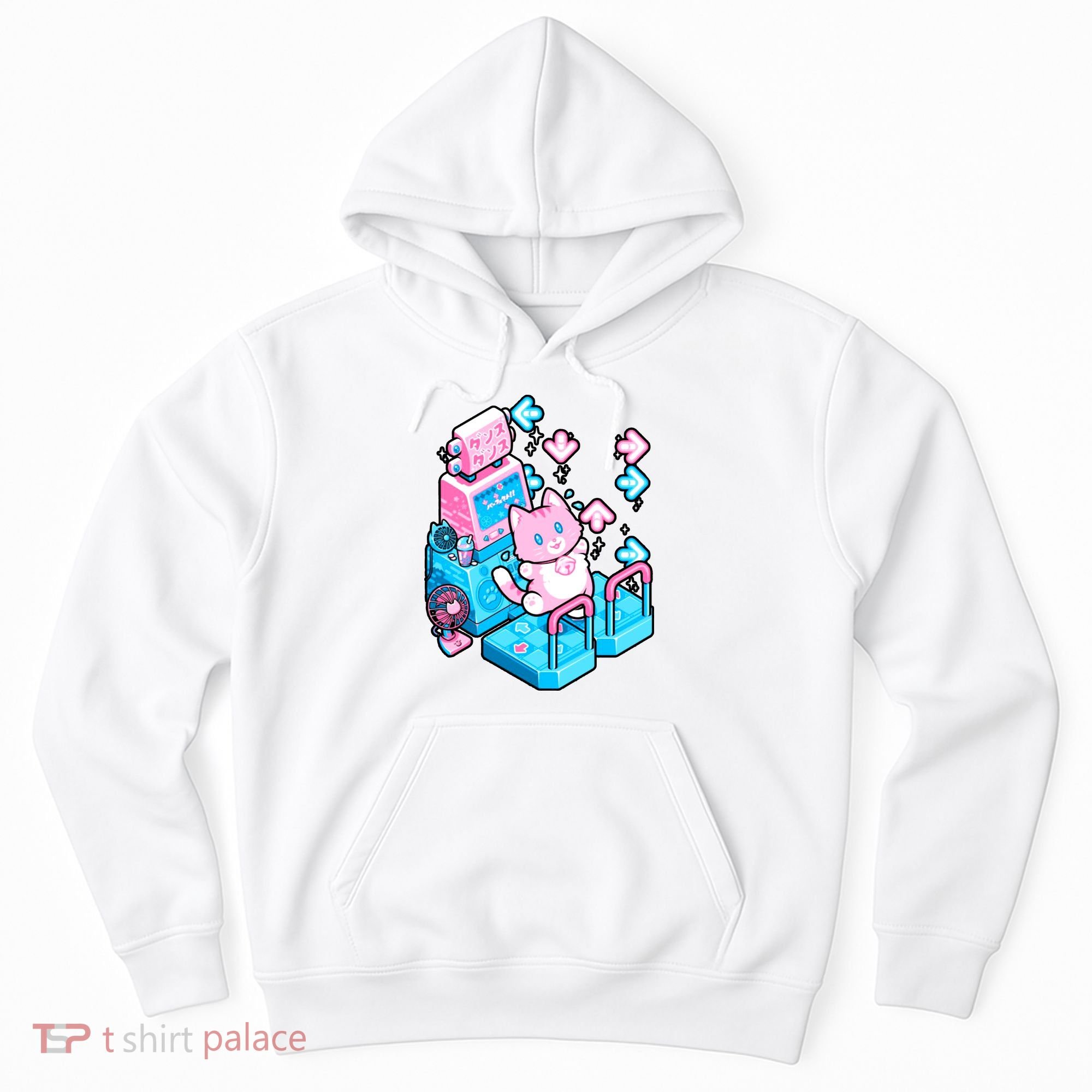 Cute Dancing Game Kitty Hoodie