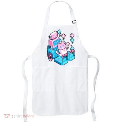 Cute Dancing Game Kitty Apron