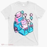 Cute Dancing Game Kitty T-Shirt thumb 0