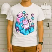 Cute Dancing Game Kitty T-Shirt thumb 6