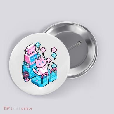 Cute Dancing Game Kitty Button