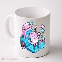 Cute Dancing Game Kitty Coffee Mug thumb 0