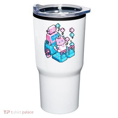 Cute Dancing Game Kitty Tumbler