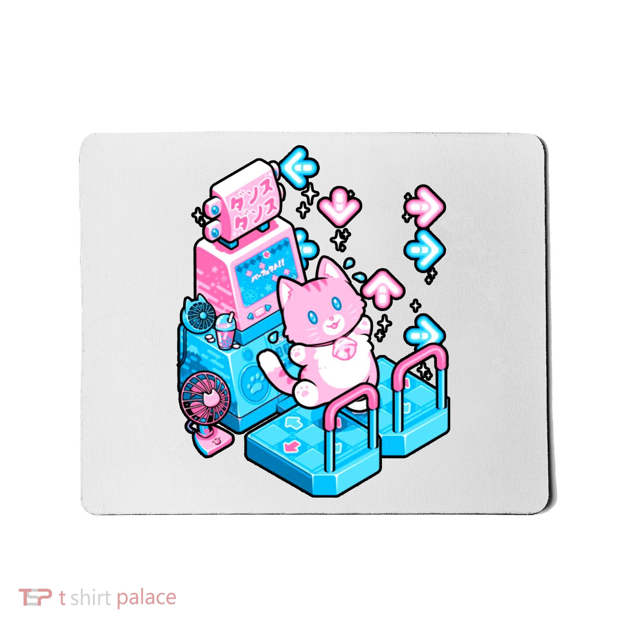 Cute Dancing Game Kitty Mousepad