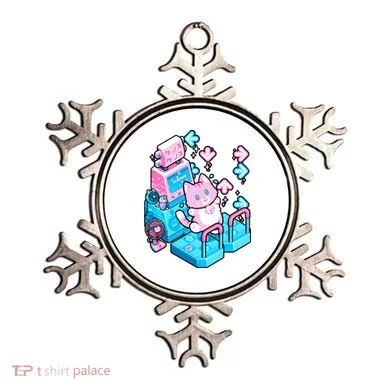 Cute Dancing Game Kitty Ornament