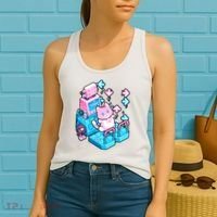 Cute Dancing Game Kitty Women's Tank Top thumb 2