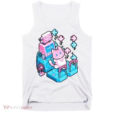 Cute Dancing Game Kitty Tank Top