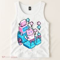 Cute Dancing Game Kitty Tank Top thumb 2