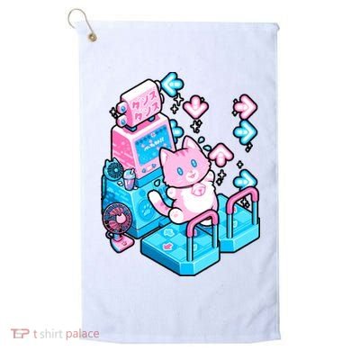 Cute Dancing Game Kitty Golf Towel