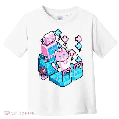 Cute Dancing Game Kitty Toddler T-Shirt