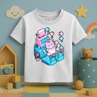 Cute Dancing Game Kitty Toddler T-Shirt thumb 3