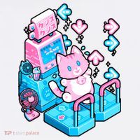 Cute Dancing Game Kitty Women's Long Sleeve Shirt thumb 2