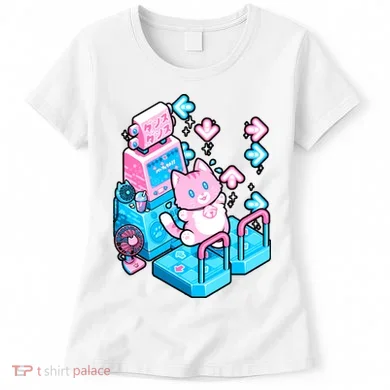 Cute Dancing Game Kitty Women's T-Shirt
