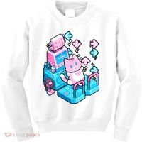 Cute Dancing Game Kitty Kids Sweatshirt thumb 0