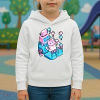 Cute Dancing Game Kitty Kids Hoodie thumb 3