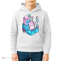 Cute Dancing Game Kitty Kids Hoodie thumb 4