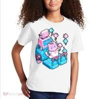 Cute Dancing Game Kitty Kids T-Shirt thumb 2