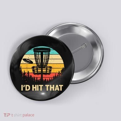 Cool Disc Golf Design For  Disc Golf Lover & Player Button