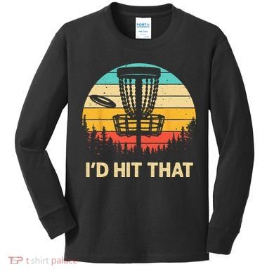 Cool Disc Golf Design For  Disc Golf Lover & Player Kids Long Sleeve Shirt