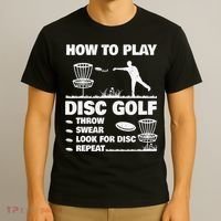 Cool Disc Golf For  Dad Sports Tournament Best Dad By Par T-Shirt thumb 3