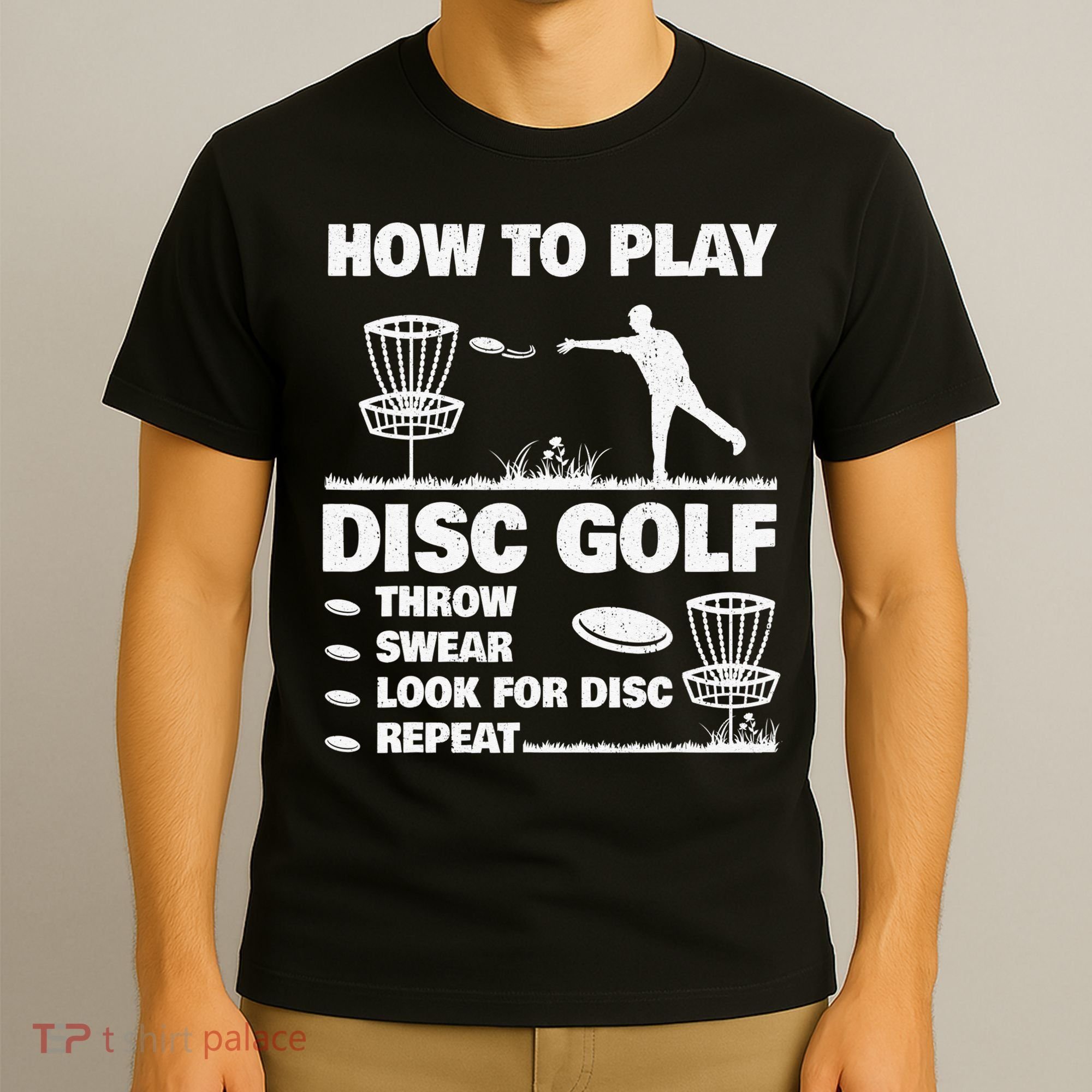 Cool Disc Golf For  Dad Sports Tournament Best Dad By Par T-Shirt