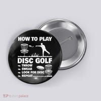 Cool Disc Golf For  Dad Sports Tournament Best Dad By Par Button thumb 0