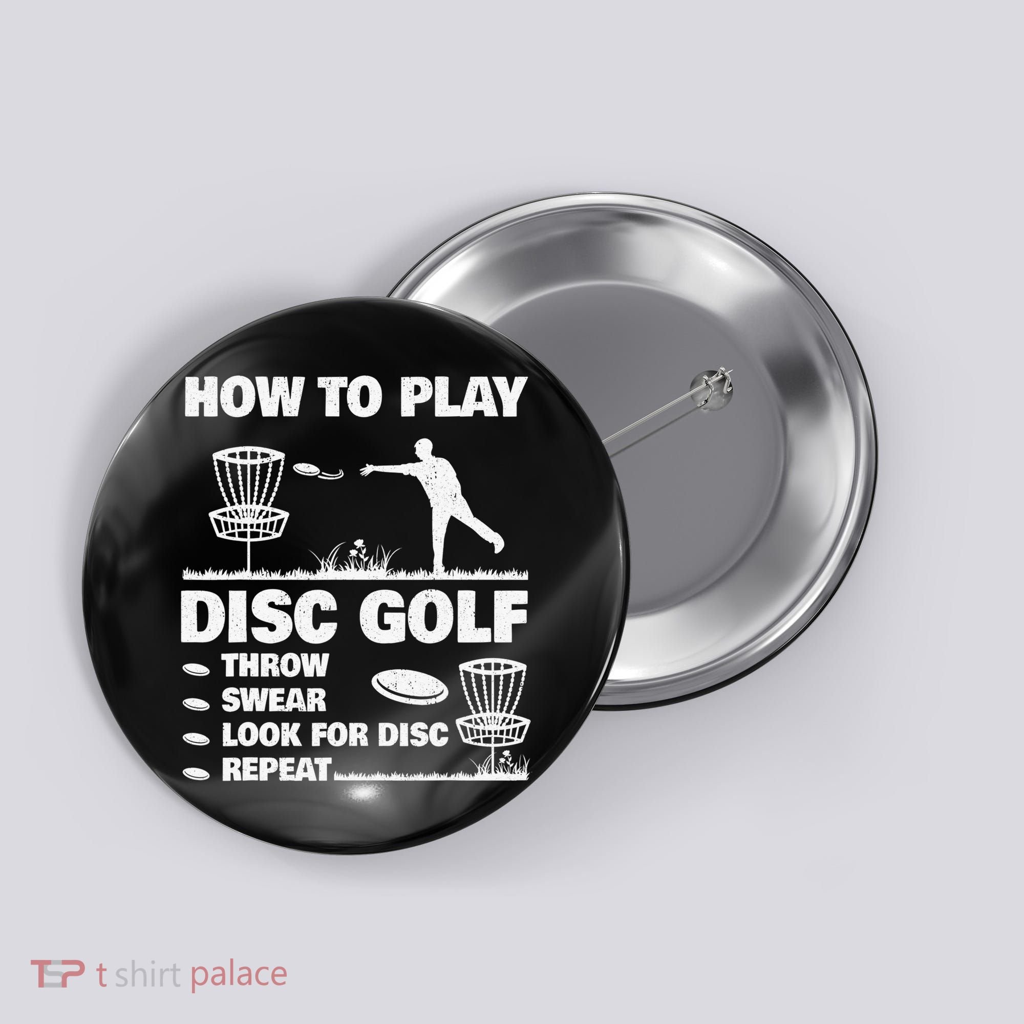 Cool Disc Golf For  Dad Sports Tournament Best Dad By Par Button