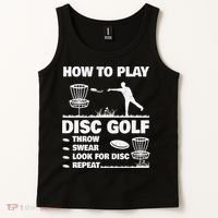 Cool Disc Golf For  Dad Sports Tournament Best Dad By Par Tank Top thumb 2