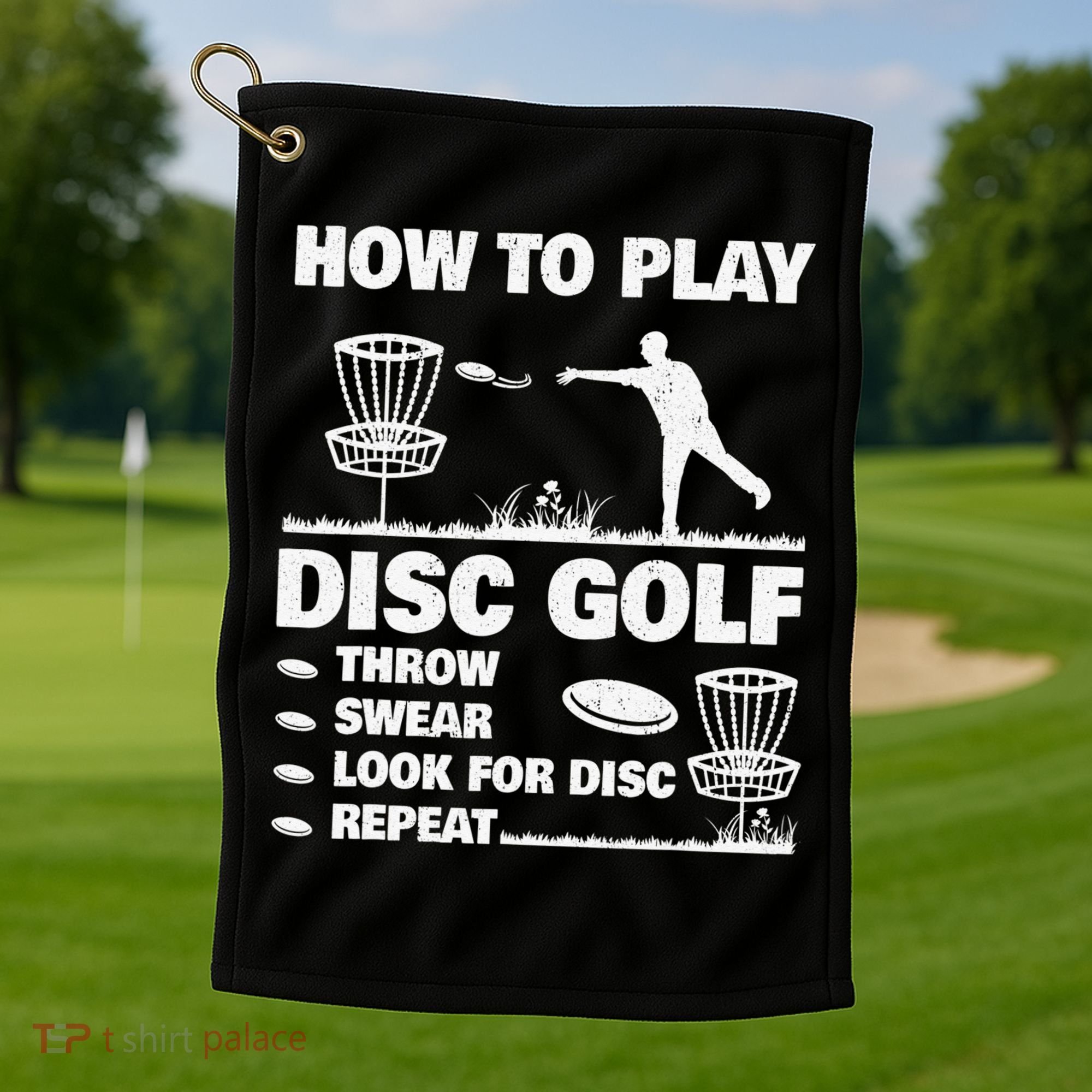 Cool Disc Golf For  Dad Sports Tournament Best Dad By Par Golf Towel