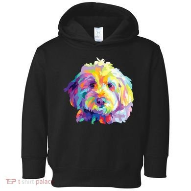 Colorful Dog Goldendoodle Gift Labradoodle Pet Bernedoodle Toddler Hoodie