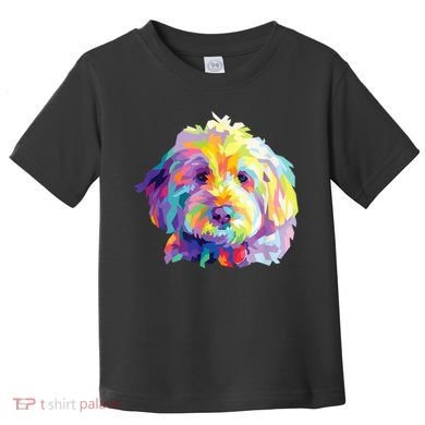 Colorful Dog Goldendoodle Gift Labradoodle Pet Bernedoodle Toddler T-Shirt