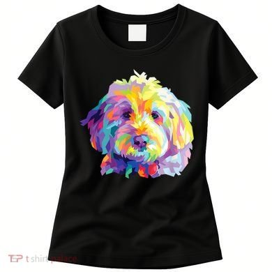 Colorful Dog Goldendoodle Gift Labradoodle Pet Bernedoodle Women's T-Shirt