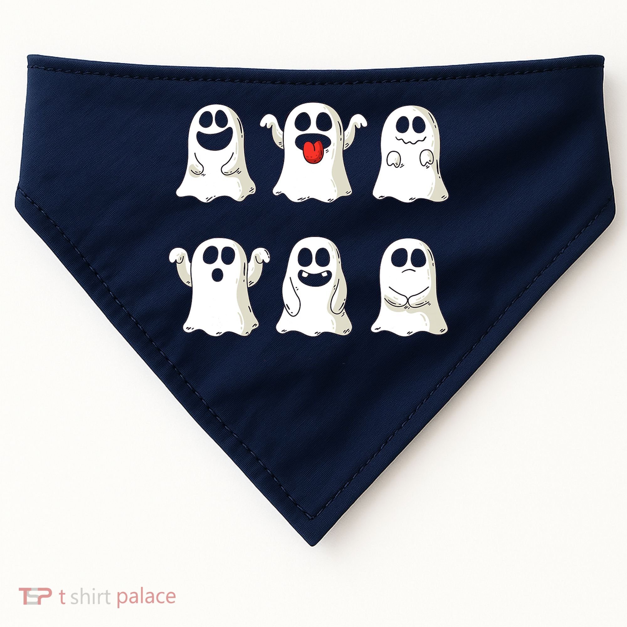 Cute Dancing Ghosts Boys Girls Ghost Halloween Costume USA-Made Doggie Bandana