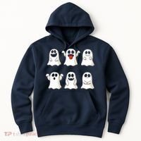 Cute Dancing Ghosts Boys Girls Ghost Halloween Costume Hoodie thumb 0