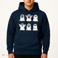 Cute Dancing Ghosts Boys Girls Ghost Halloween Costume Hoodie thumb 2