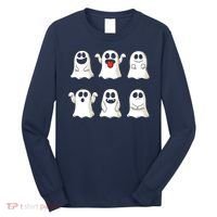 Cute Dancing Ghosts Boys Girls Ghost Halloween Costume Long Sleeve Shirt thumb 0