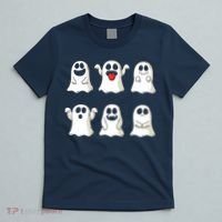 Cute Dancing Ghosts Boys Girls Ghost Halloween Costume T-Shirt thumb 5