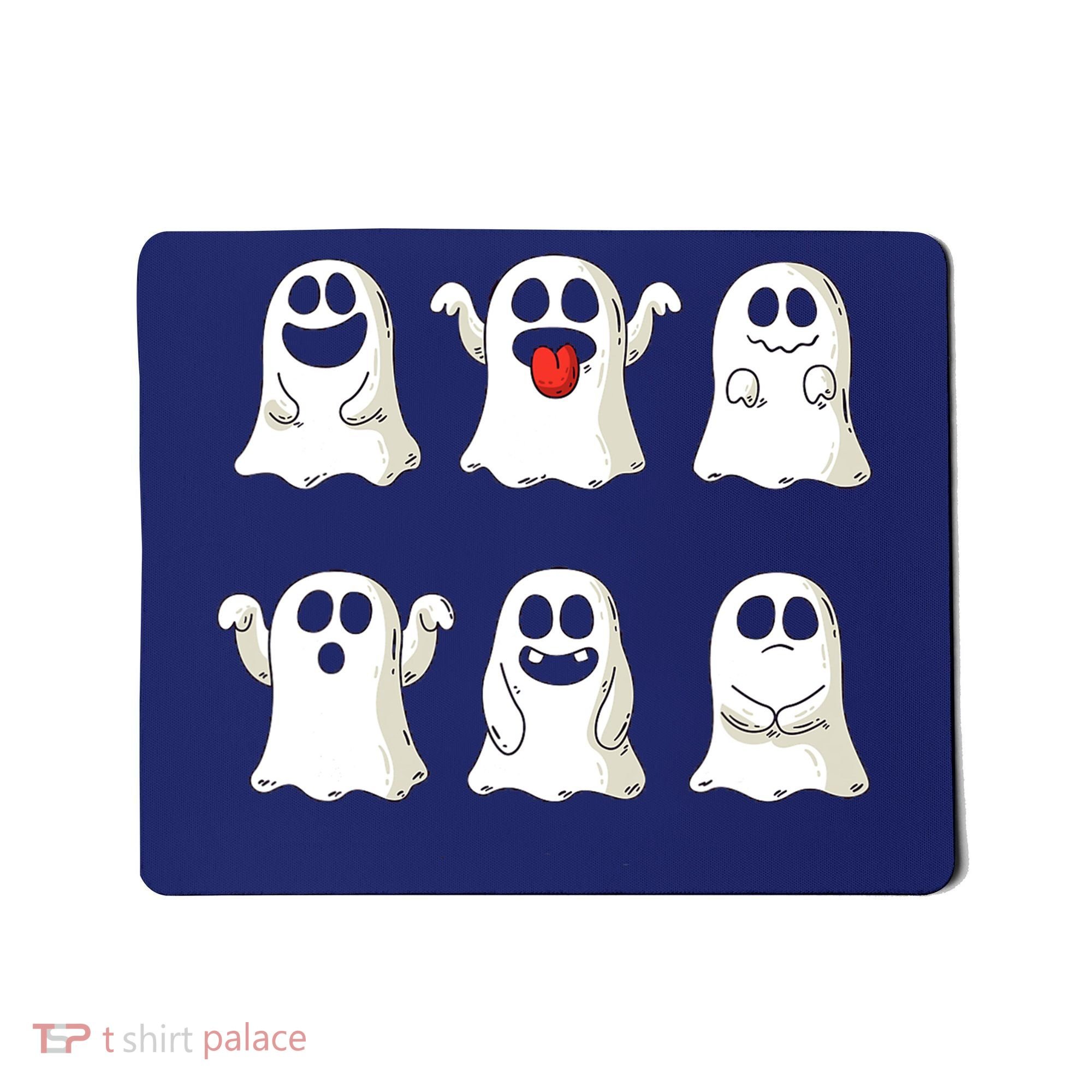 Cute Dancing Ghosts Boys Girls Ghost Halloween Costume Mousepad